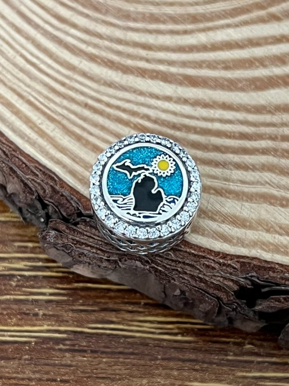 Pandora Michigan Beach Exclusive Bead Charm S925 Silver Charm
